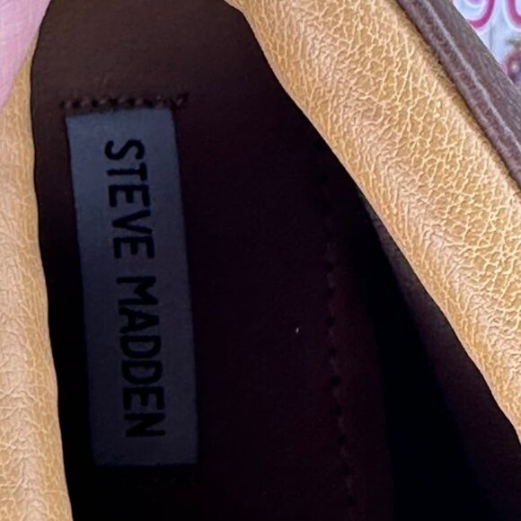Steve Madden Freedomm Cognac Ankle Boots Size 11.5